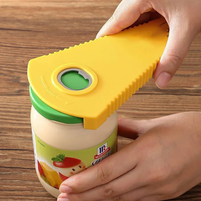 Portable Universal Bottle Opener: Non-slip Twist Cap Kitchen Tool